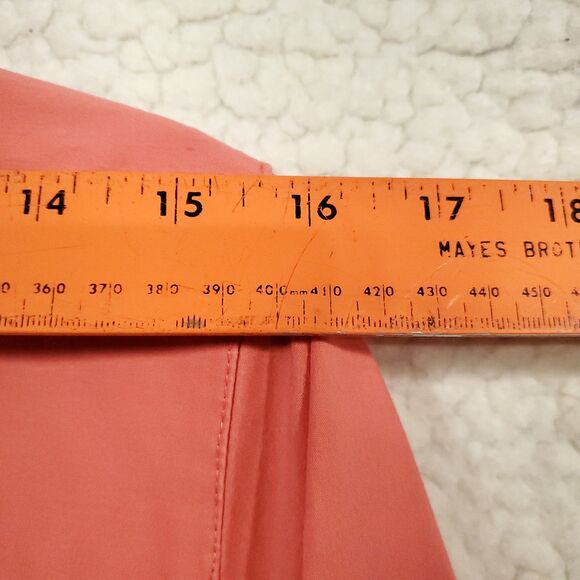 Dressbarn Womens Size 1X - 3/4 Sleeve Button Up Peach/Salmon Blouse/Shirt/Top - Picture 13 of 16